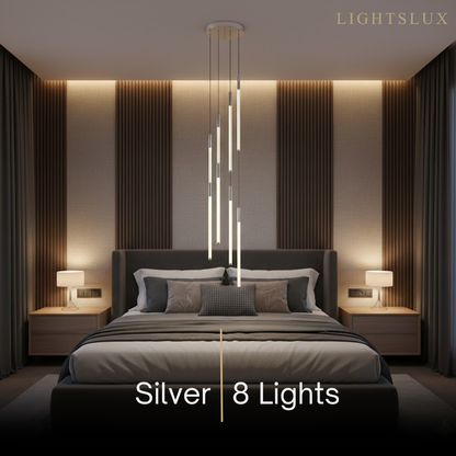 Nebula Multi-Tier Modern Chandelier - Waterfall Design for Staircases & High Ceilings