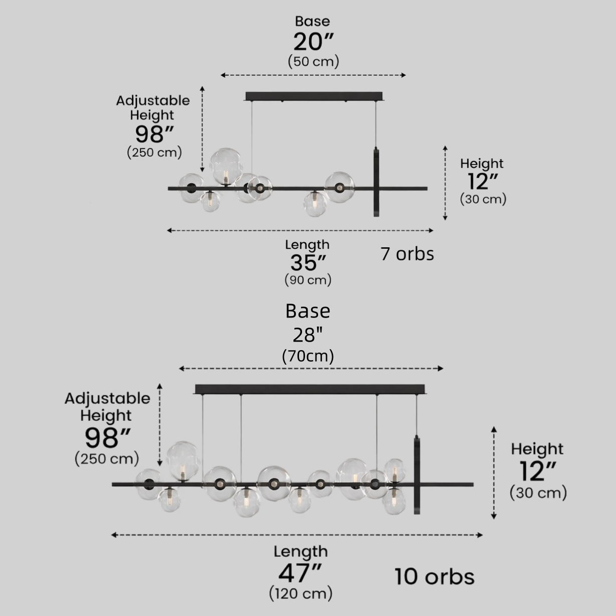 Nebula Minimalist Chandelier – Nordic Ceiling Light for Dining Room/KItchen Island