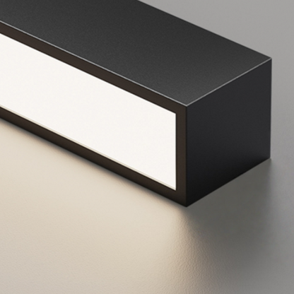 Lámpara de techo lineal Arcato - Minimalista, LED regulable negro