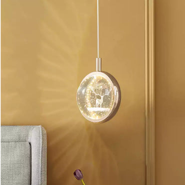 Vivara Art Deco Gold Pendant Light – Globular Metal/Crystal for Bedroom