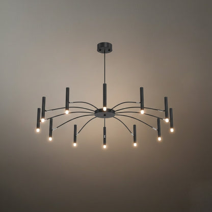 Nebula Modern Contemporary Candle Chandelier with Adjustable