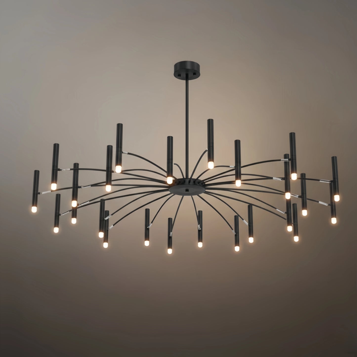 Nebula Modern Contemporary Candle Chandelier with Adjustable