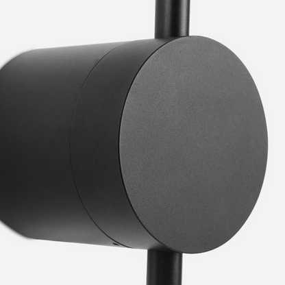 Arcato Minimalist LED Wall Lamp-Black Linear Metal Light for Bedroom/Living Room