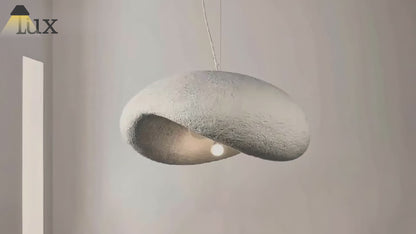 Sandora Modern White Dome Pendant Light – For Dining/Living Room