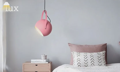 Morandia Nordic Art Deco Pendant Light — 5-Color Metal for Bedroom