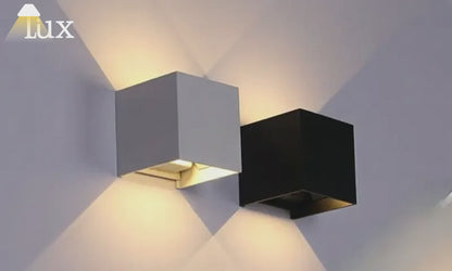 Morandia Modern Square Metal Wall Lamp - 6 Colors for Bedroom