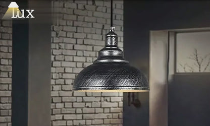 Irondale Industrial Metal Pendant Light - Copper Dome Design for Dining Room