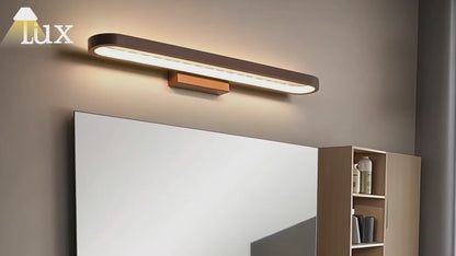 Arcato Modern Elliptical Wall Lamp – Black or Coffee Metal for Bathroom/Bedroom