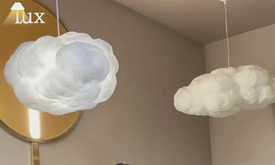 Lámpara colgante Vivara Nordic Cloud - LED blanca para sala de estar