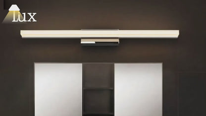 Arcato Minimalist Linear Vanity Wall Lamp – IP44 Metal in Black/Chrome Bathroom