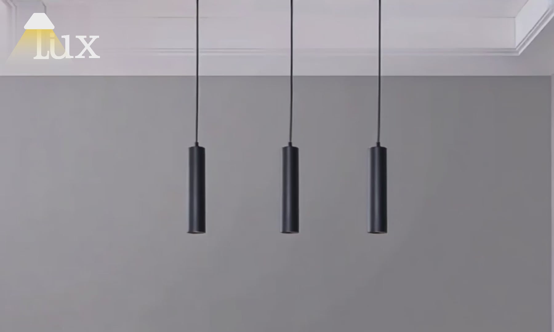 Lámpara colgante LED moderna Arcato - Metal negro para sala de estar