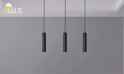 Lámpara colgante LED moderna Arcato - Metal negro para sala de estar
