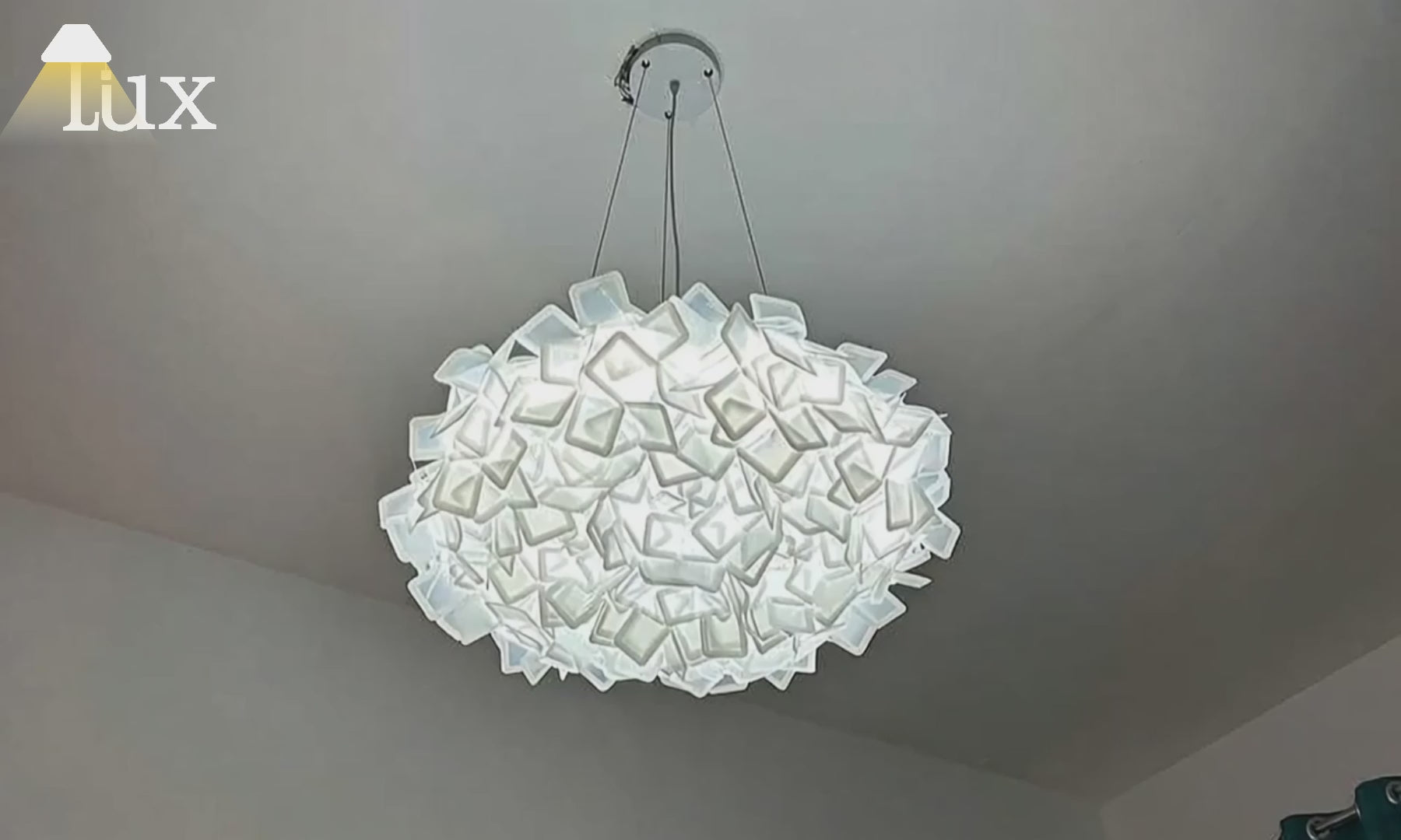 Lunara Art Deco Modern Multicolor Decorative Flower Acrylic Pendant Light