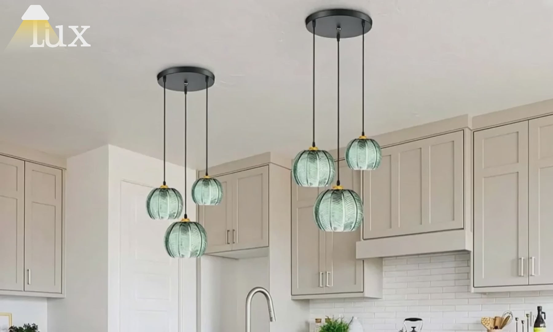 Lámpara colgante decorativa moderna Vetro - Vidrio/Metal para sala de estar
