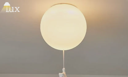 Vivara Modern Ceiling Light — White Acrylic Balloon for Bedroom/Living Room