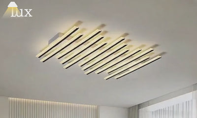 Lámpara de techo lineal minimalista Arcato - Lámpara de techo metálica para sala de estar