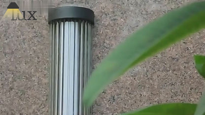 Irondale Modern Black LED Outdoor Wall Lamp – Waterproof Light for Garden/Courtyard