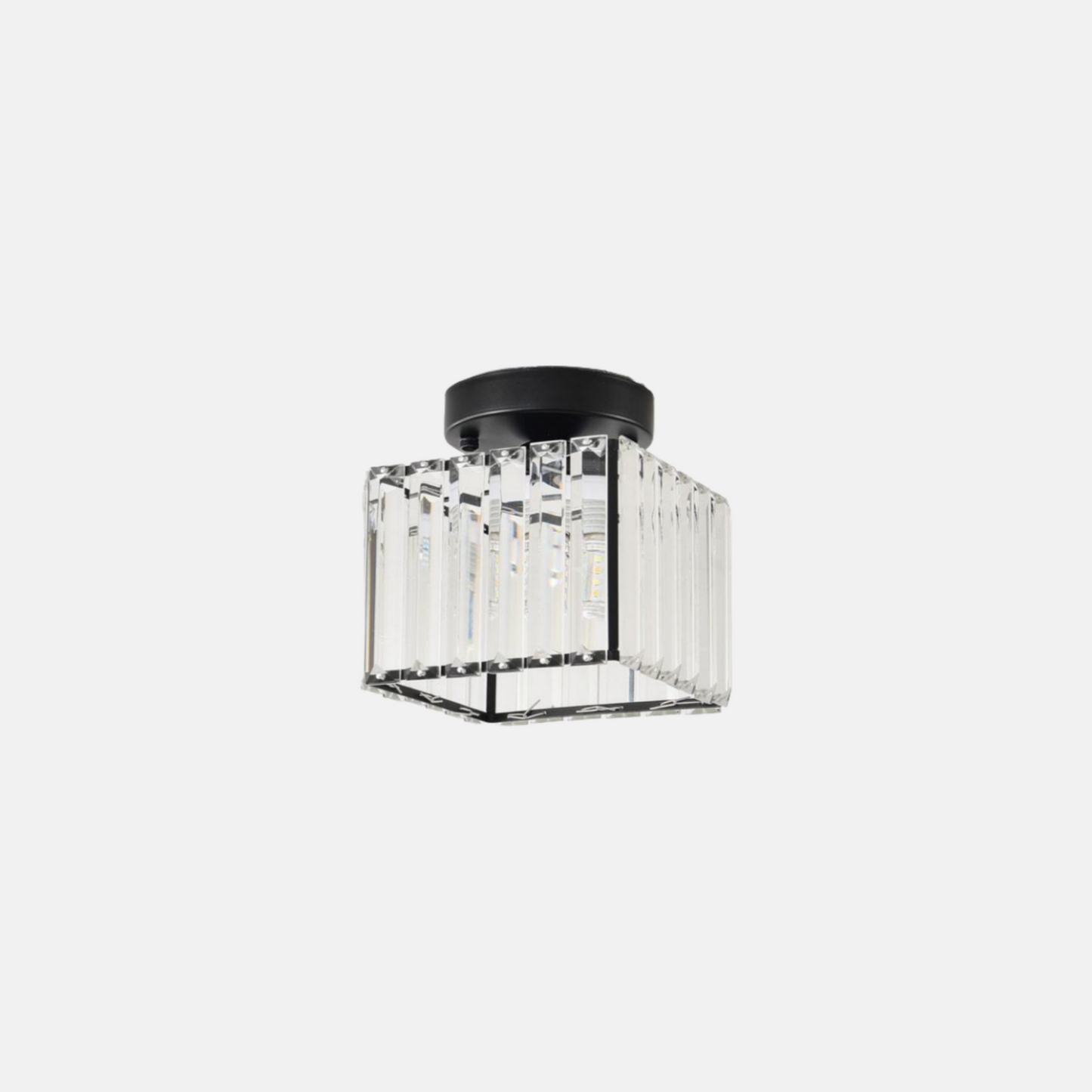 Vetro Modern Ceiling Lamp – Metal/Acrylic Design in Black/Gold/Silver for Bedroom