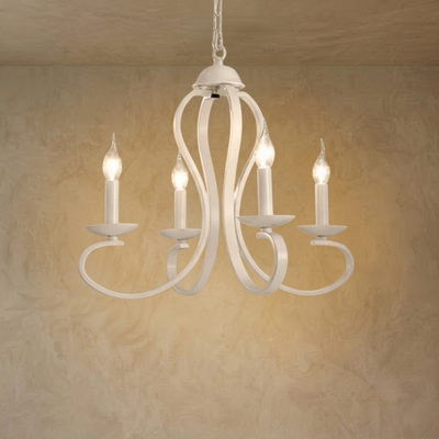 Lámpara de araña vintage Excelis con múltiples luces metálicas para comedor/sala de estar