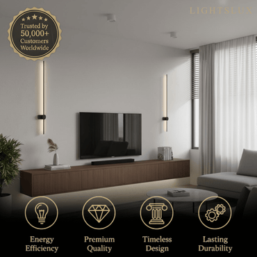 Arcato Minimalist LED Wall Lamp- Linear Light for Bedroom